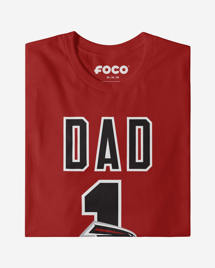 Atlanta Falcons Number 1 Dad T-Shirt FOCO - FOCO.com