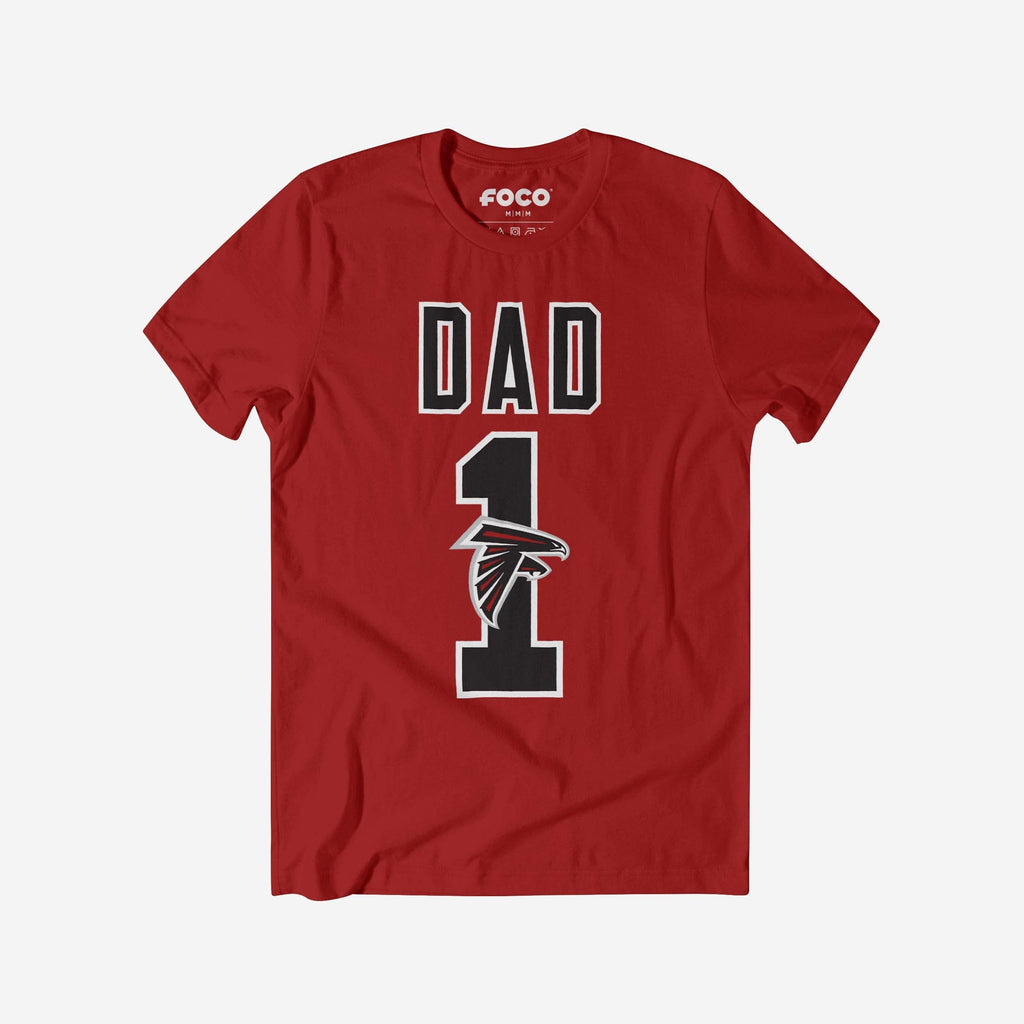 Atlanta Falcons Number 1 Dad T-Shirt FOCO S - FOCO.com