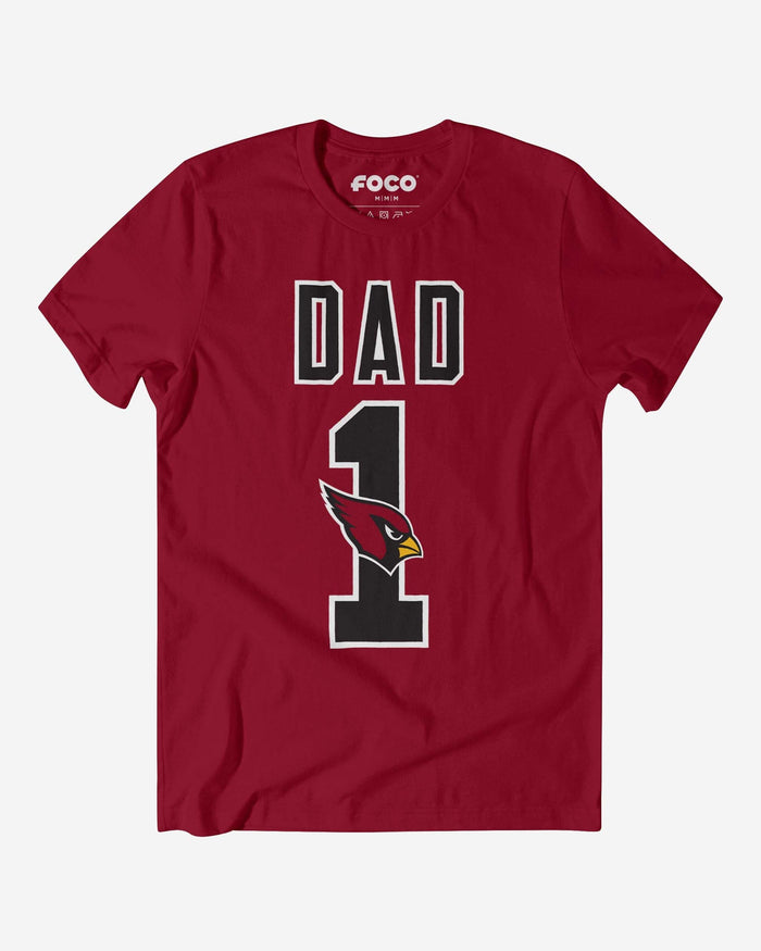 Arizona Cardinals Number 1 Dad T-Shirt FOCO S - FOCO.com