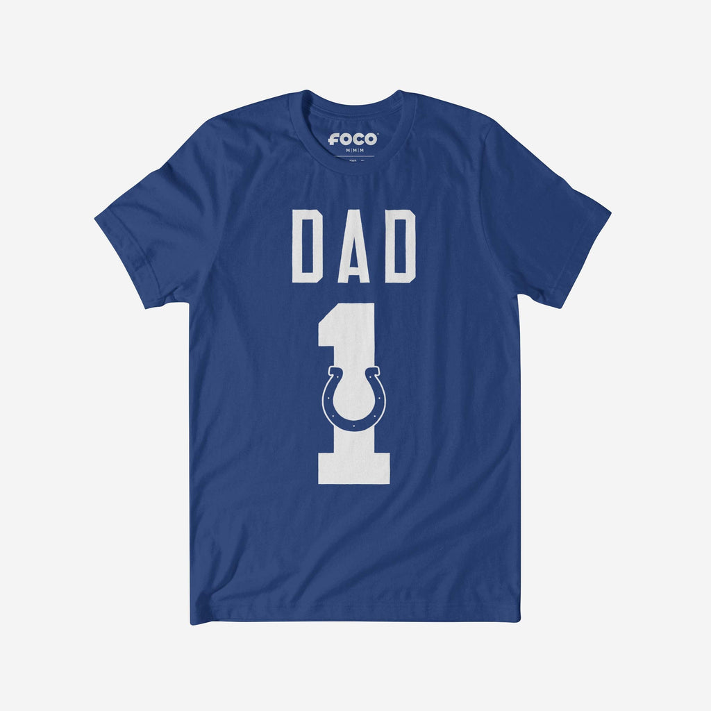 Indianapolis Colts Number 1 Dad T-Shirt FOCO S - FOCO.com