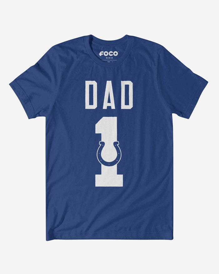 Indianapolis Colts Number 1 Dad T-Shirt FOCO S - FOCO.com