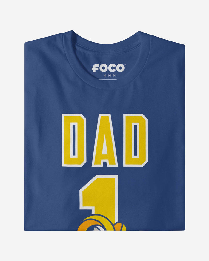 Los Angeles Rams Number 1 Dad T-Shirt FOCO - FOCO.com