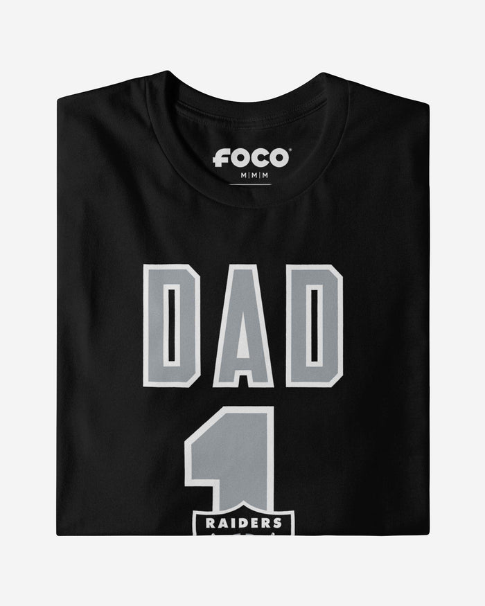 Las Vegas Raiders Number 1 Dad T-Shirt FOCO - FOCO.com