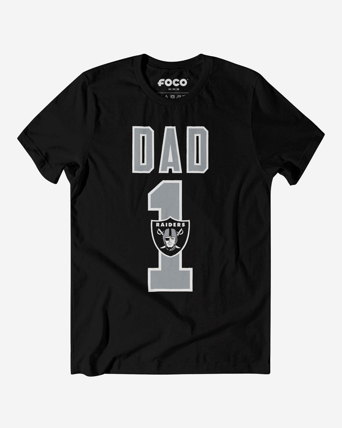 Las Vegas Raiders Number 1 Dad T-Shirt FOCO S - FOCO.com