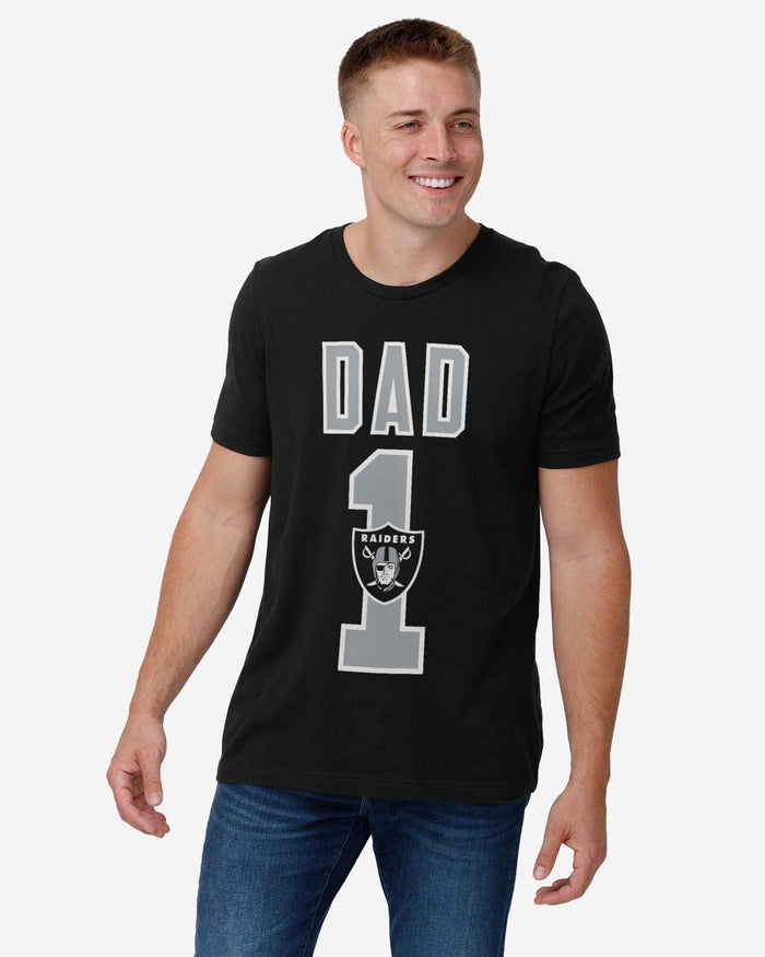 Las Vegas Raiders Number 1 Dad T-Shirt FOCO - FOCO.com