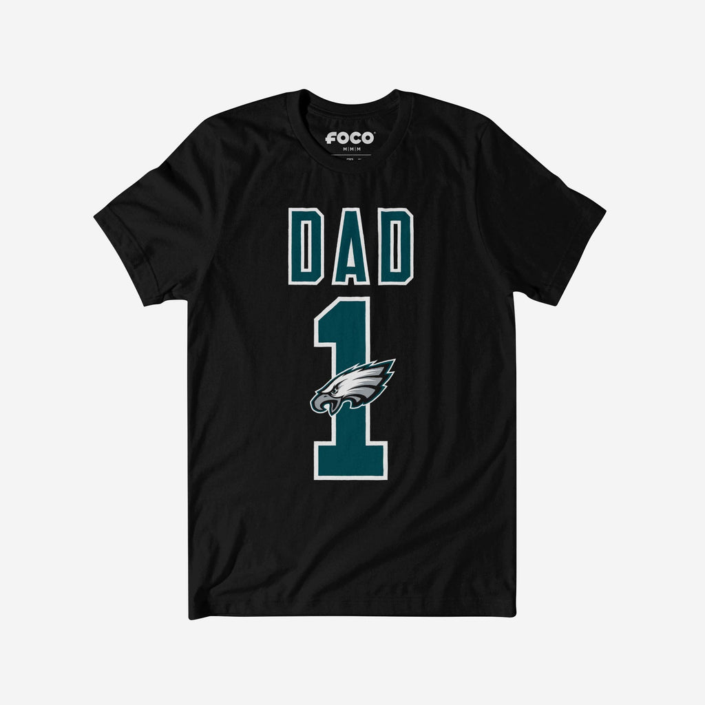 Philadelphia Eagles Number 1 Dad T-Shirt FOCO S - FOCO.com