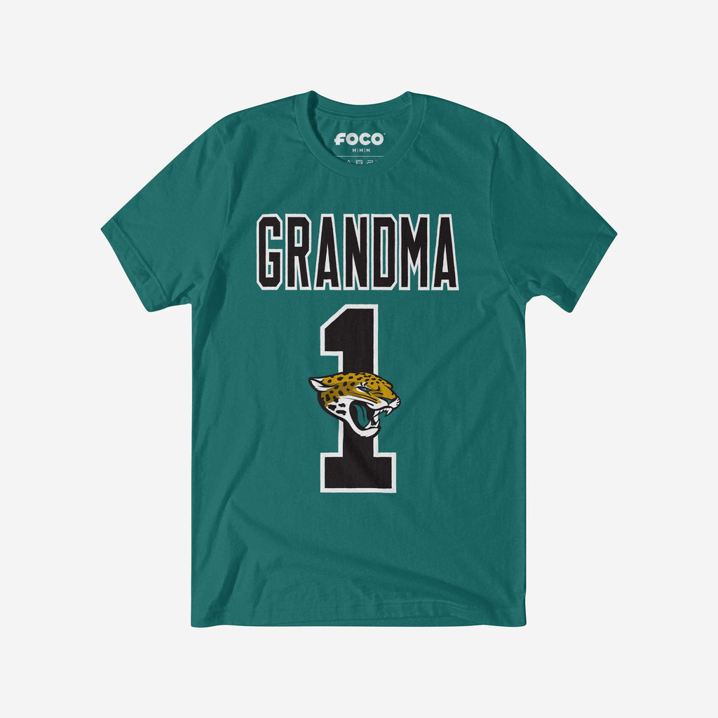 Jacksonville Jaguars Number 1 Grandma T-Shirt FOCO S - FOCO.com