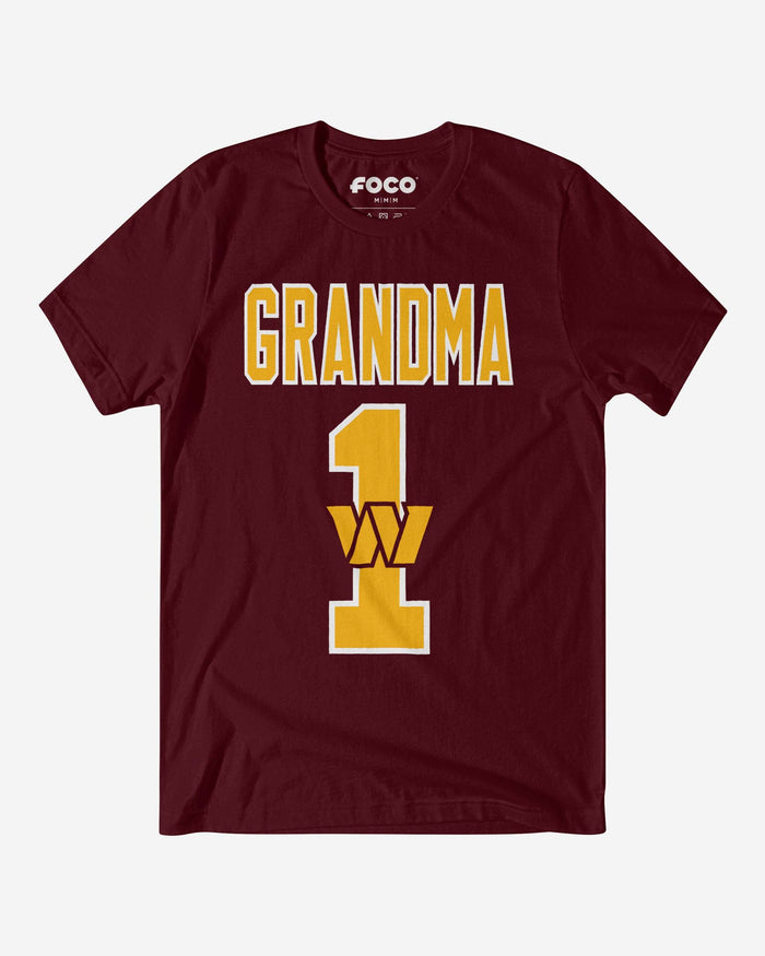 Washington Commanders Number 1 Grandma T-Shirt FOCO S - FOCO.com
