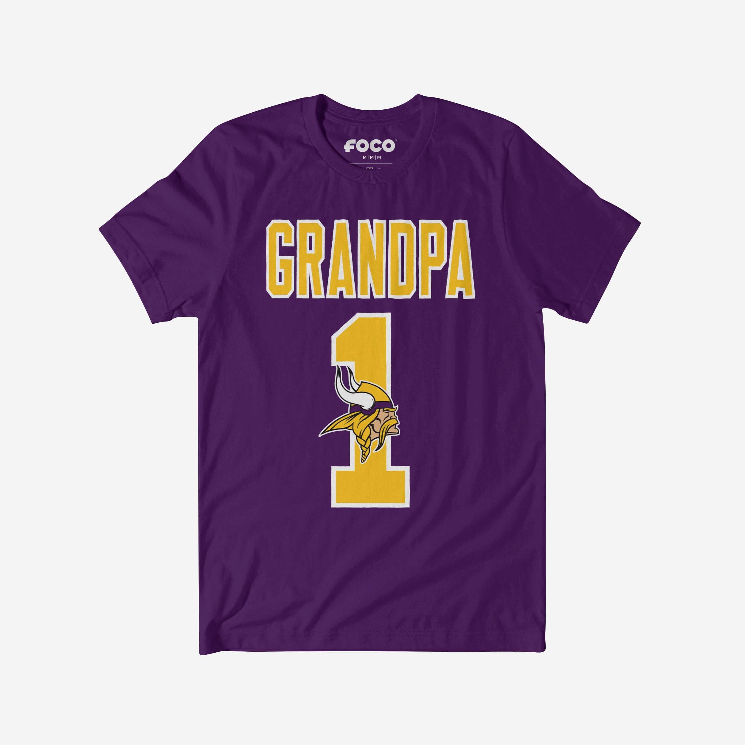 Minnesota Vikings Number 1 Grandpa T-Shirt FOCO