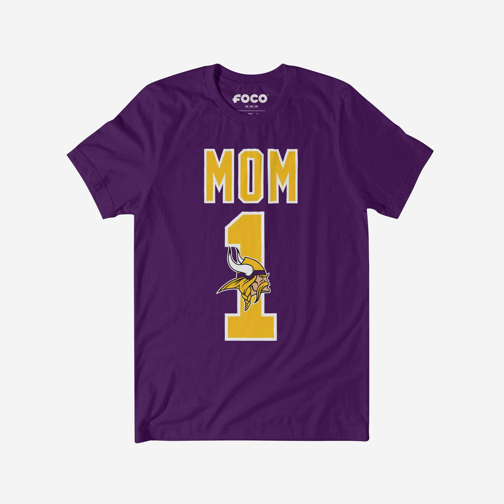 Minnesota Vikings Number 1 Mom T-Shirt FOCO S - FOCO.com