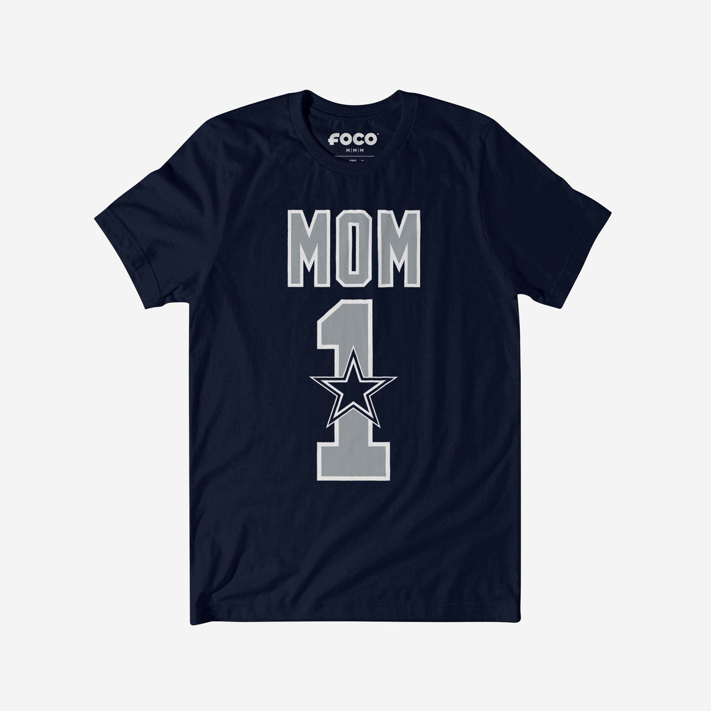 Dallas Cowboys Number 1 Mom T-Shirt FOCO S - FOCO.com