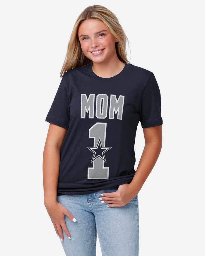 Dallas Cowboys Number 1 Mom T-Shirt FOCO - FOCO.com