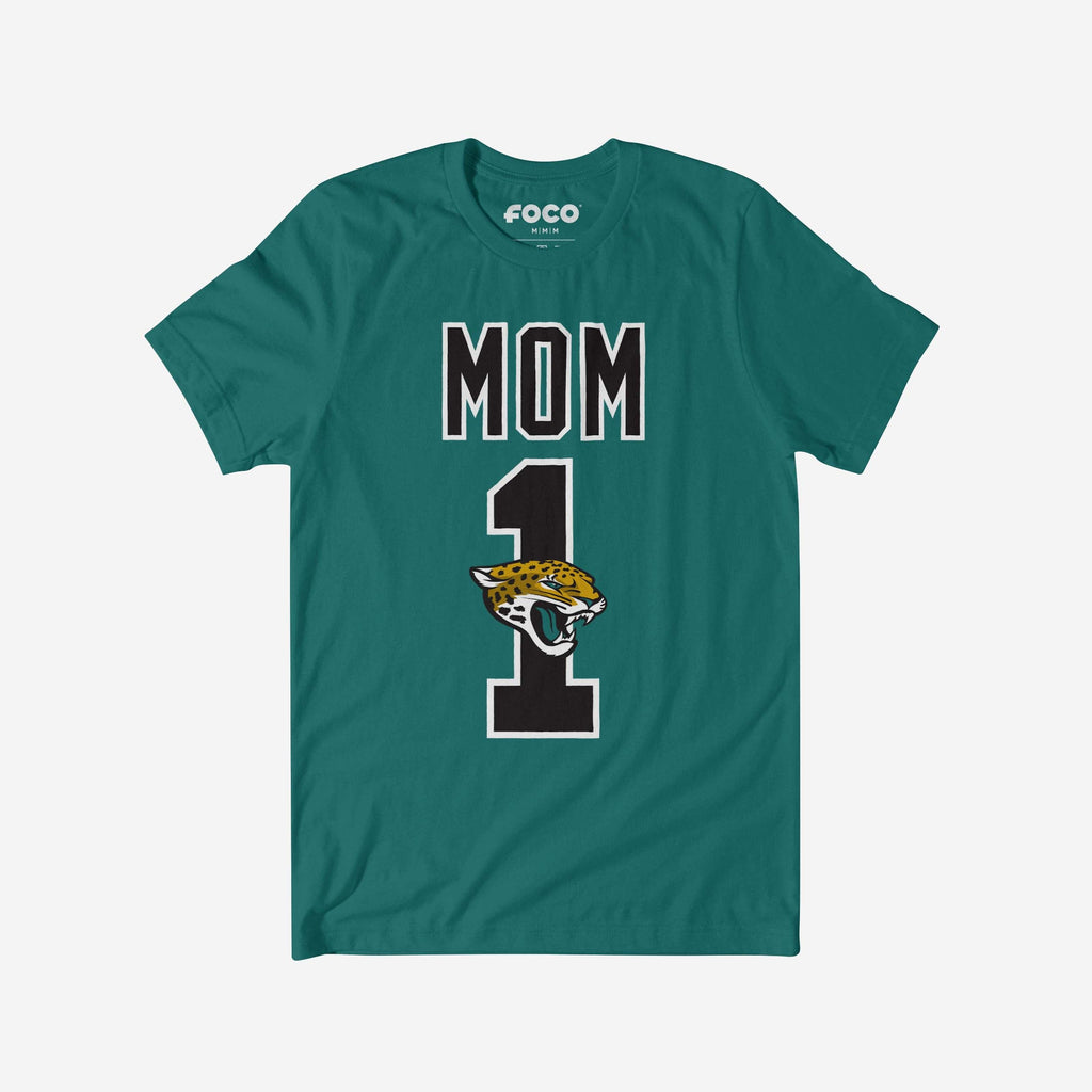 Jacksonville Jaguars Number 1 Mom T-Shirt FOCO S - FOCO.com