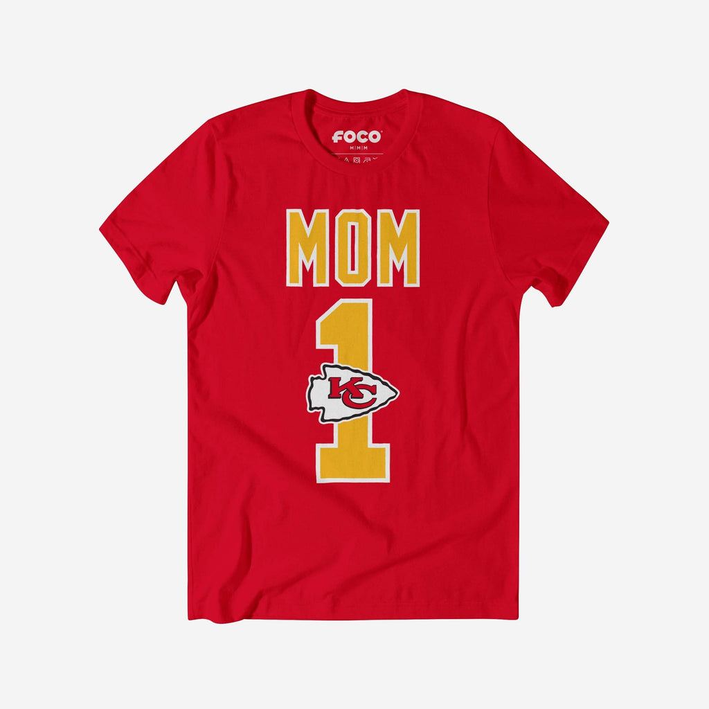 Kansas City Chiefs Number 1 Mom T-Shirt FOCO S - FOCO.com