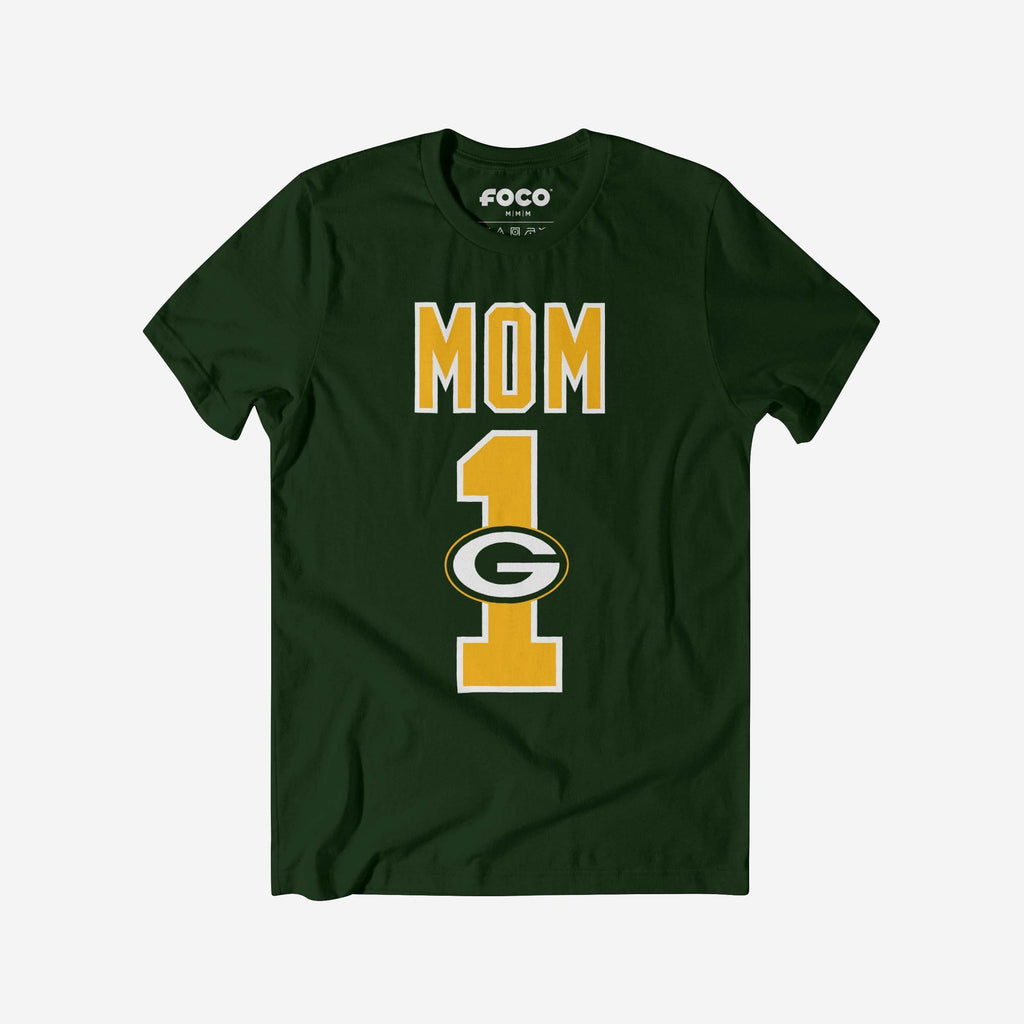Green Bay Packers Number 1 Mom T-Shirt FOCO S - FOCO.com