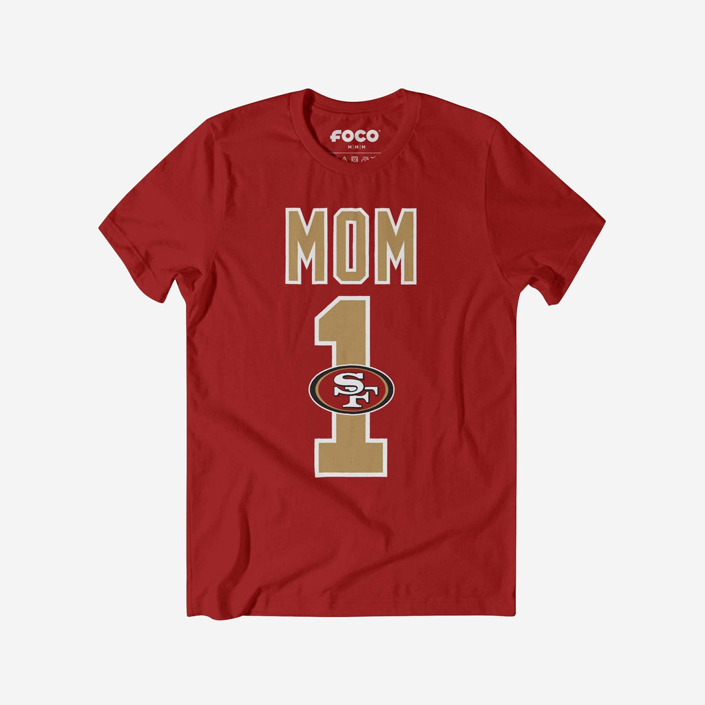 San Francisco 49ers Number 1 Mom T-Shirt FOCO S - FOCO.com