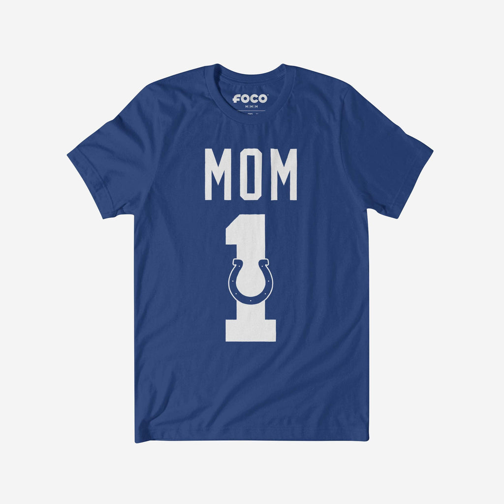 Indianapolis Colts Number 1 Mom T-Shirt FOCO S - FOCO.com