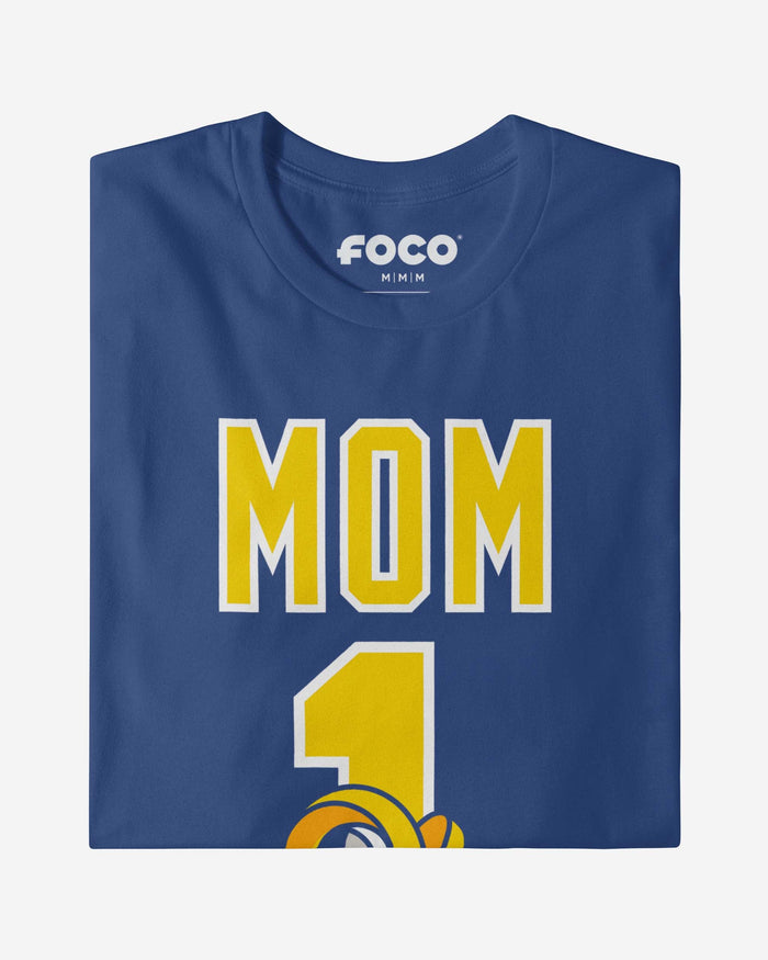 Los Angeles Rams Number 1 Mom T-Shirt FOCO - FOCO.com