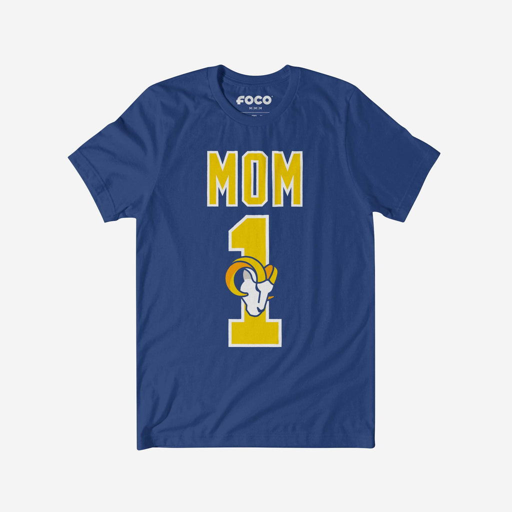 Los Angeles Rams Number 1 Mom T-Shirt FOCO S - FOCO.com