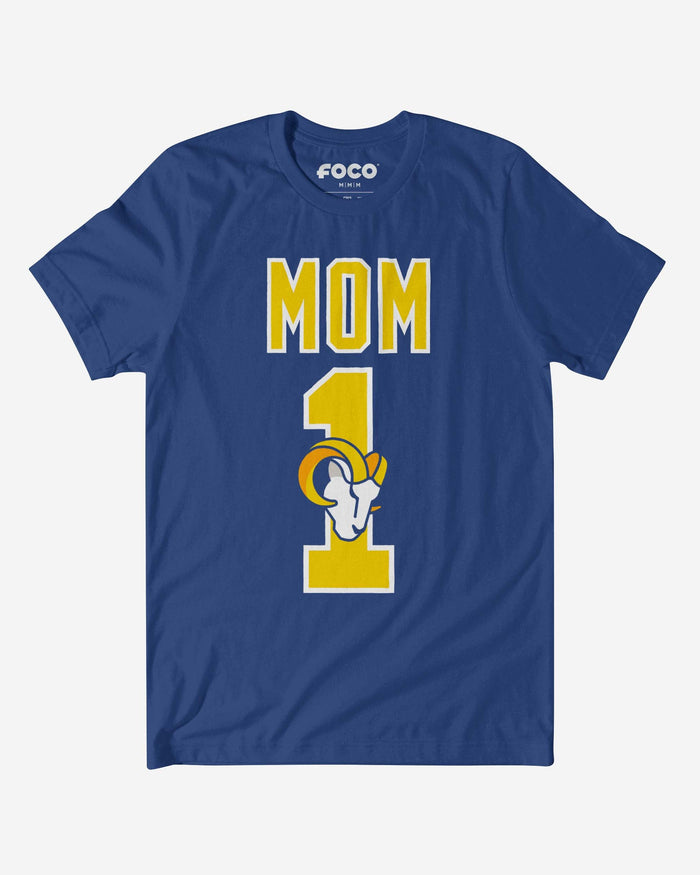 Los Angeles Rams Number 1 Mom T-Shirt FOCO S - FOCO.com