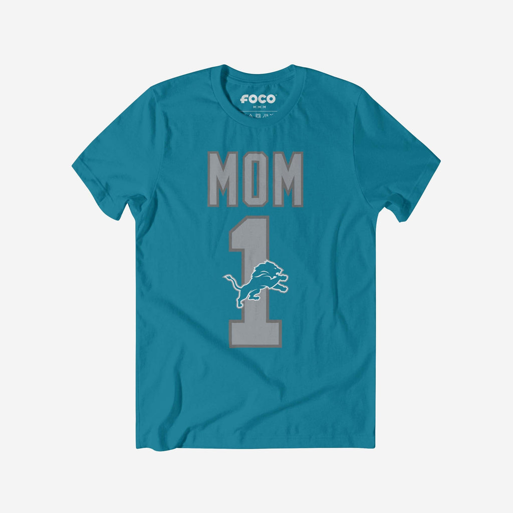 Detroit Lions Number 1 Mom T-Shirt FOCO S - FOCO.com