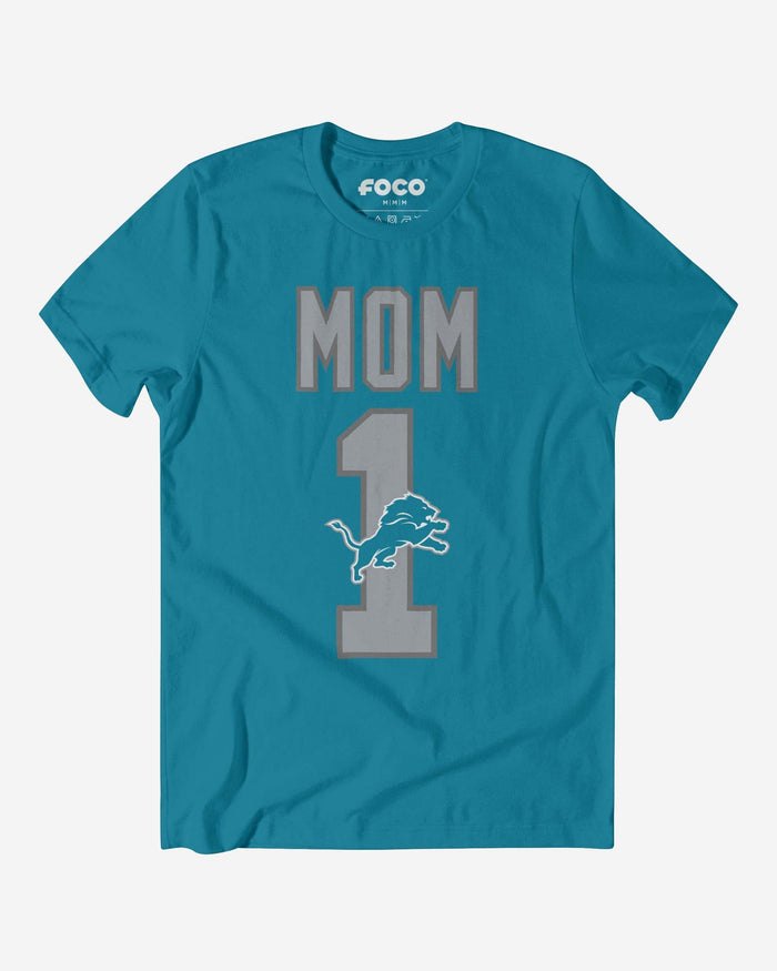 Detroit Lions Number 1 Mom T-Shirt FOCO S - FOCO.com