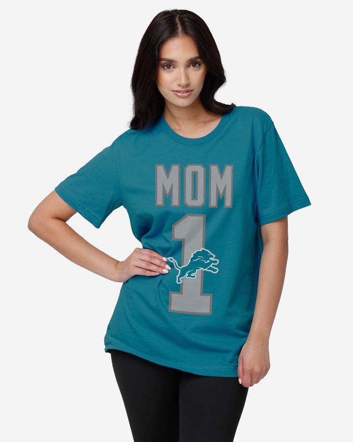 Detroit Lions Number 1 Mom T-Shirt FOCO - FOCO.com