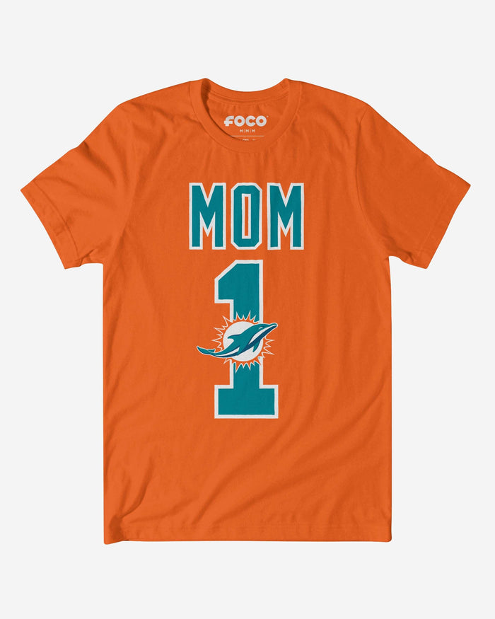 Miami Dolphins Number 1 Mom T-Shirt FOCO S - FOCO.com