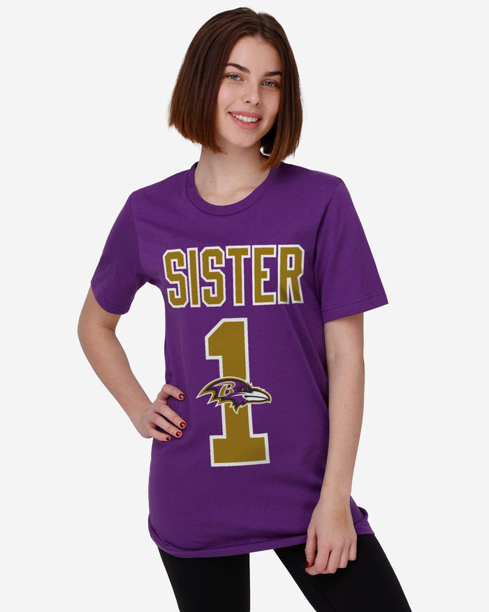 Baltimore Ravens Number 1 Sister T-Shirt FOCO - FOCO.com