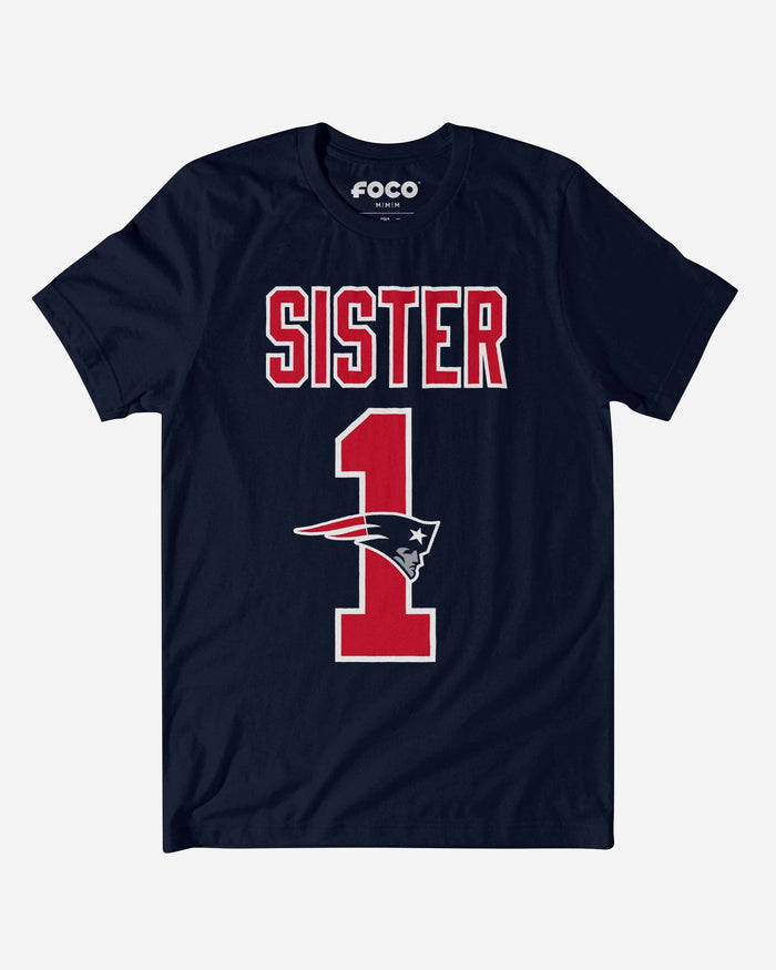 New England Patriots Number 1 Sister T-Shirt FOCO S - FOCO.com