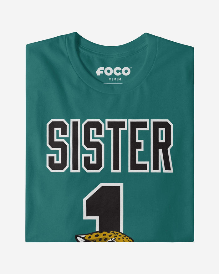 Jacksonville Jaguars Number 1 Sister T-Shirt FOCO - FOCO.com