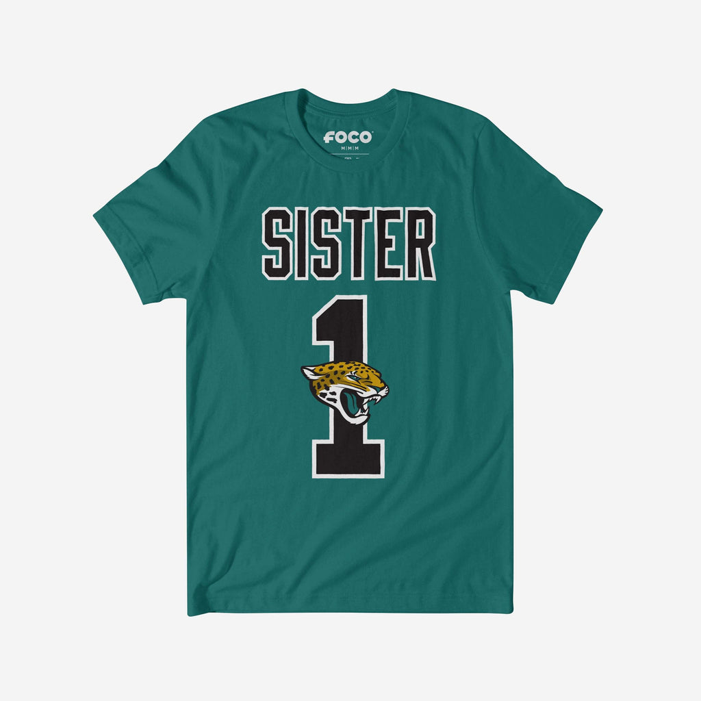 Jacksonville Jaguars Number 1 Sister T-Shirt FOCO S - FOCO.com