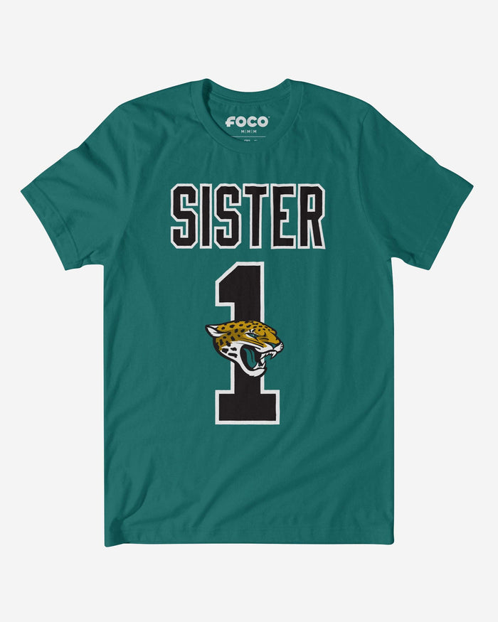 Jacksonville Jaguars Number 1 Sister T-Shirt FOCO S - FOCO.com