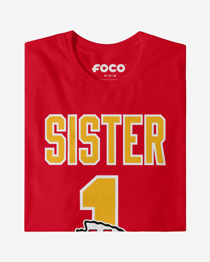 Kansas City Chiefs Number 1 Sister T-Shirt FOCO - FOCO.com