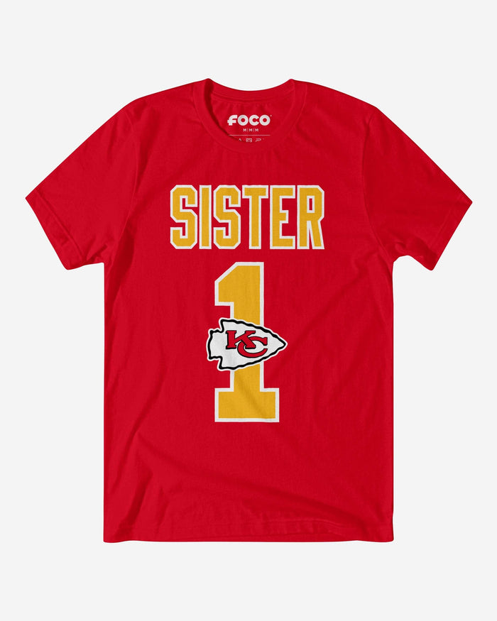 Kansas City Chiefs Number 1 Sister T-Shirt FOCO S - FOCO.com