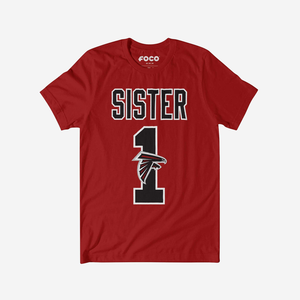 Atlanta Falcons Number 1 Sister T-Shirt FOCO S - FOCO.com