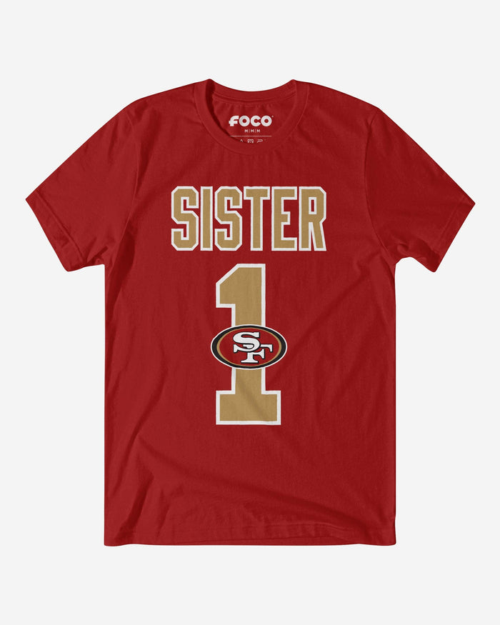 San Francisco 49ers Number 1 Sister T-Shirt FOCO S - FOCO.com