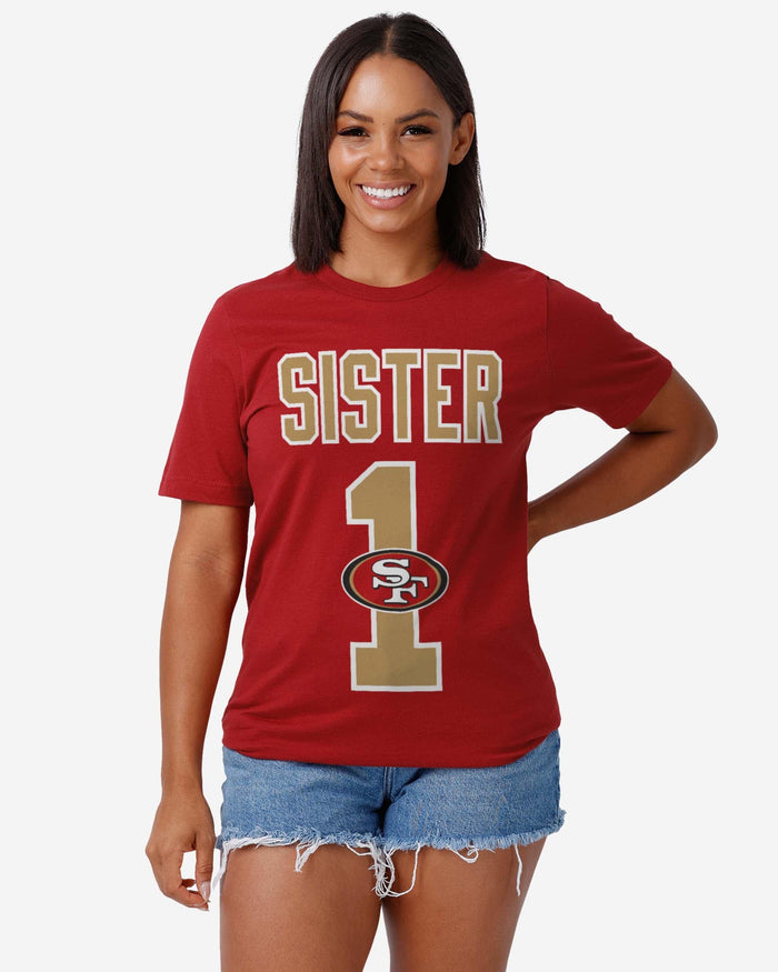 San Francisco 49ers Number 1 Sister T-Shirt FOCO - FOCO.com