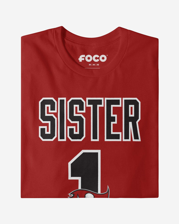 Tampa Bay Buccaneers Number 1 Sister T-Shirt FOCO - FOCO.com