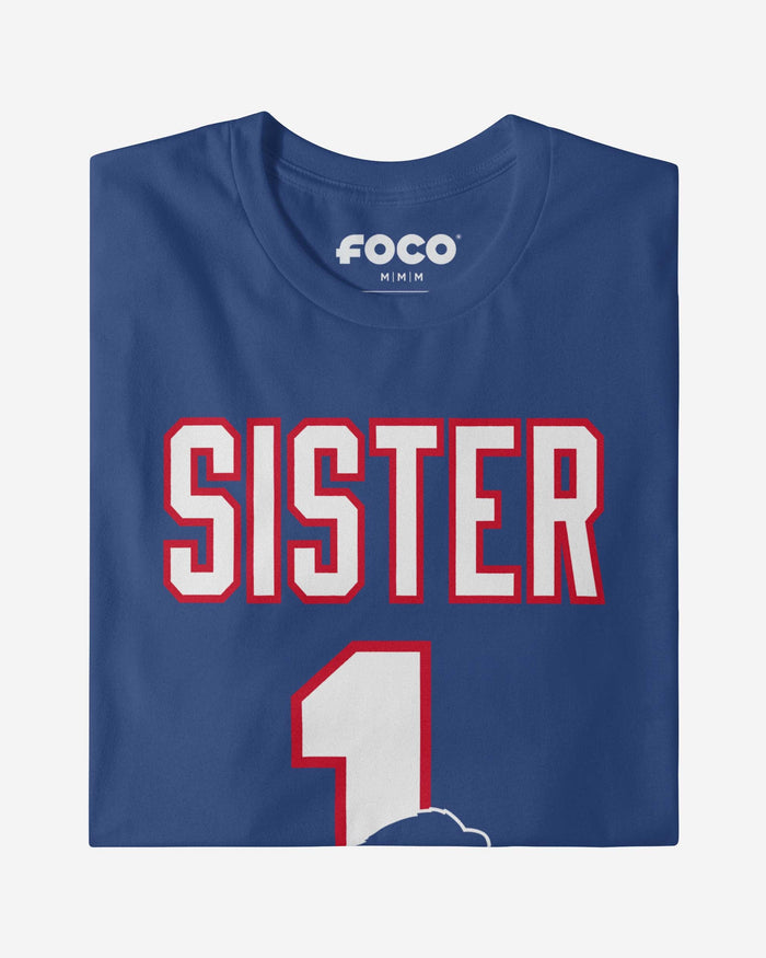 Buffalo Bills Number 1 Sister T-Shirt FOCO - FOCO.com