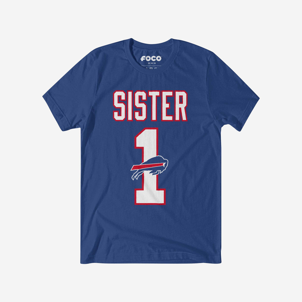 Buffalo Bills Number 1 Sister T-Shirt FOCO S - FOCO.com