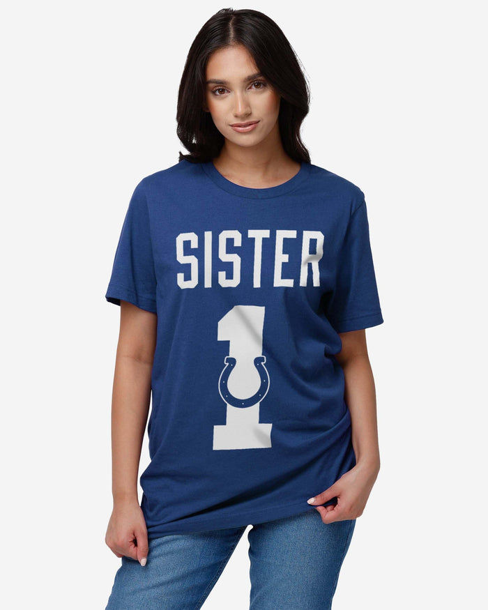 Indianapolis Colts Number 1 Sister T-Shirt FOCO - FOCO.com