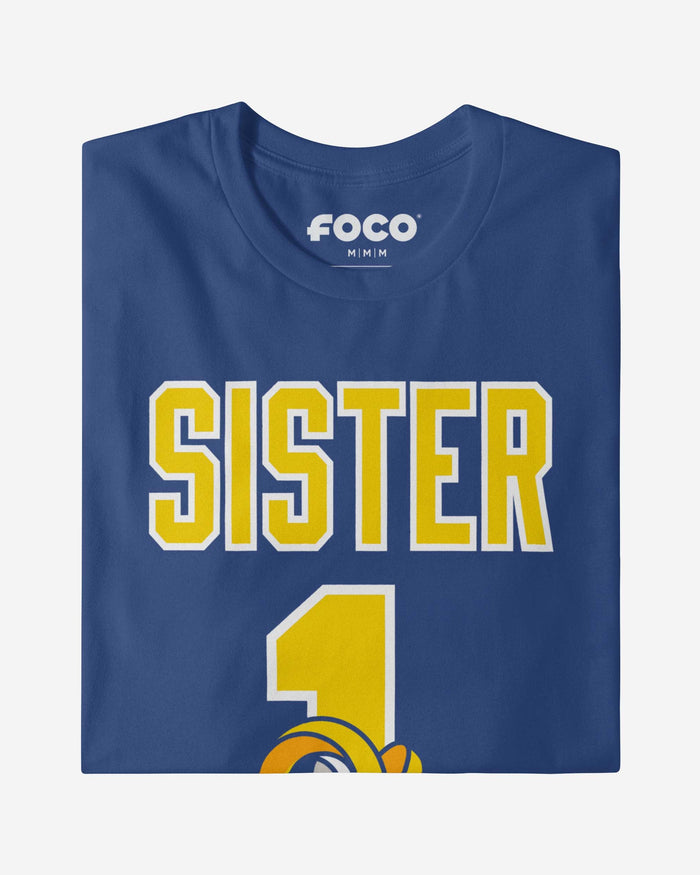 Los Angeles Rams Number 1 Sister T-Shirt FOCO - FOCO.com