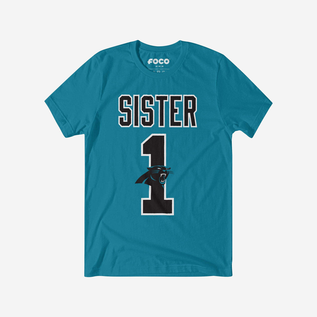 Carolina Panthers Number 1 Sister T-Shirt FOCO S - FOCO.com