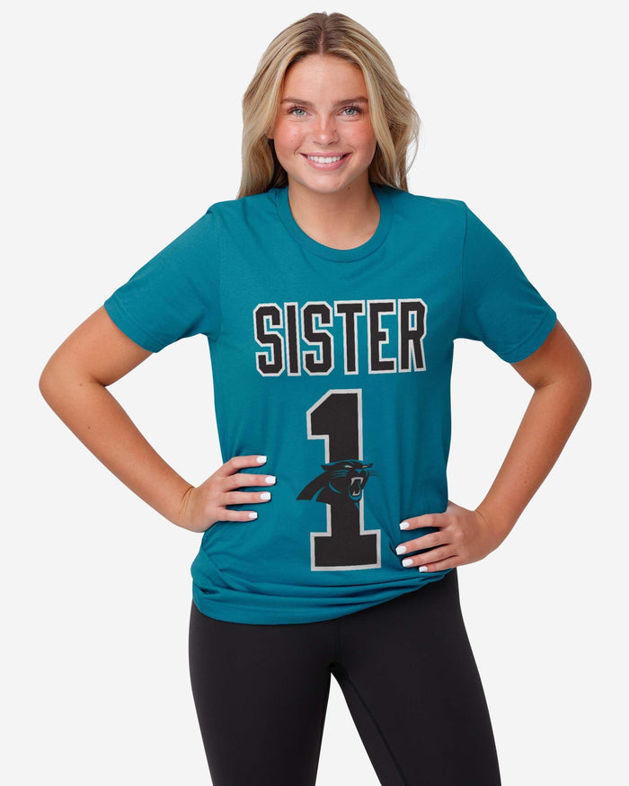 Carolina Panthers Number 1 Sister T-Shirt FOCO - FOCO.com