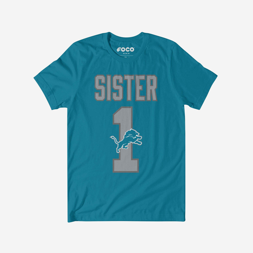 Detroit Lions Number 1 Sister T-Shirt FOCO S - FOCO.com