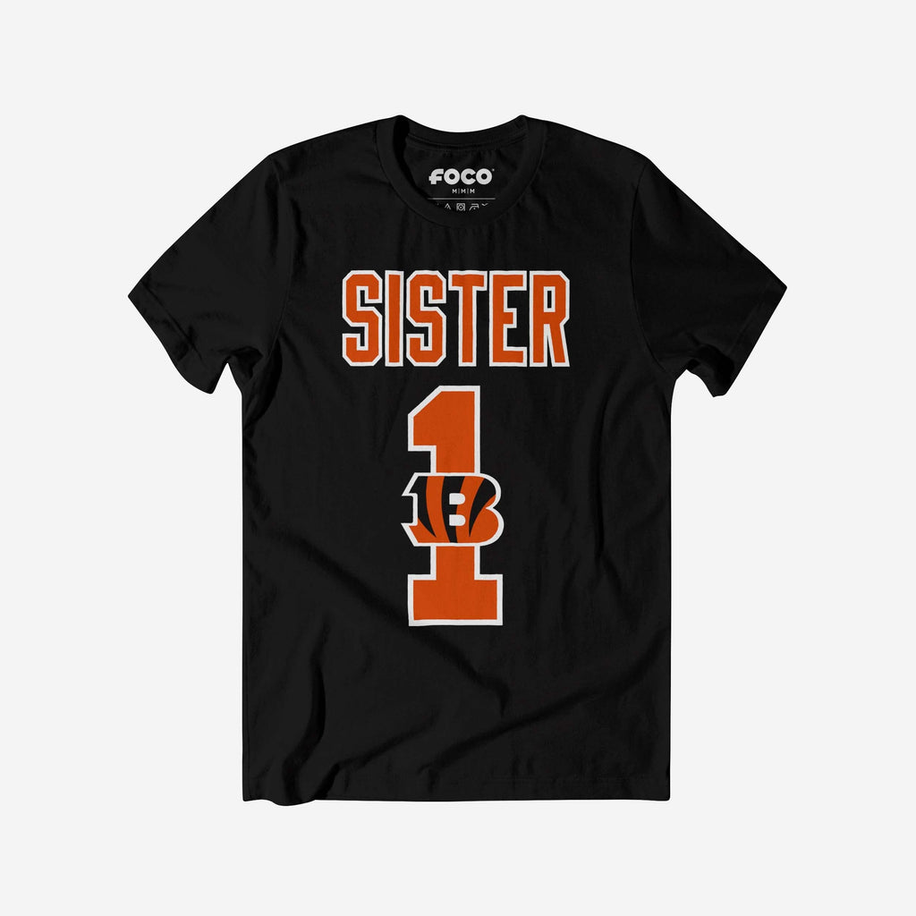 Cincinnati Bengals Number 1 Sister T-Shirt FOCO S - FOCO.com