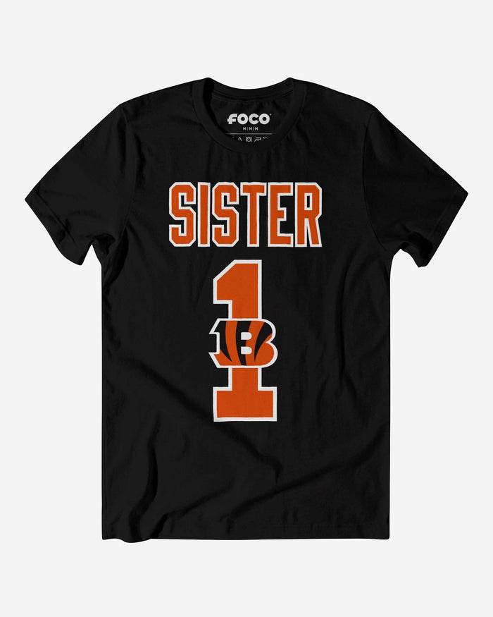 Cincinnati Bengals Number 1 Sister T-Shirt FOCO S - FOCO.com