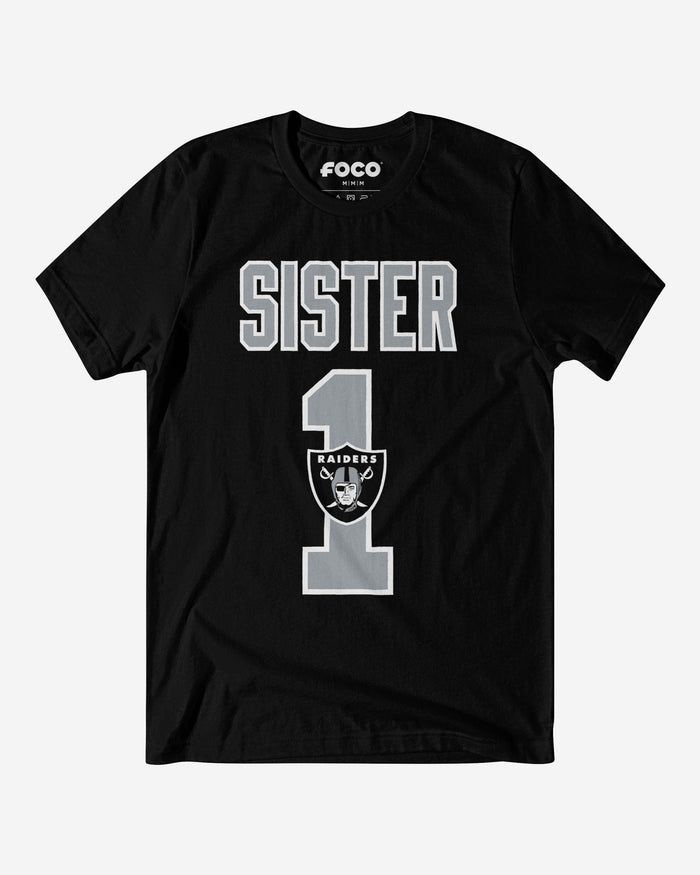 Las Vegas Raiders Number 1 Sister T-Shirt FOCO S - FOCO.com