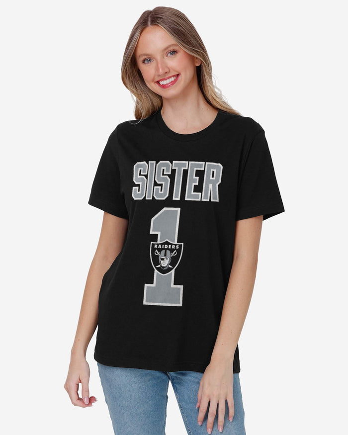 Las Vegas Raiders Number 1 Sister T-Shirt FOCO - FOCO.com